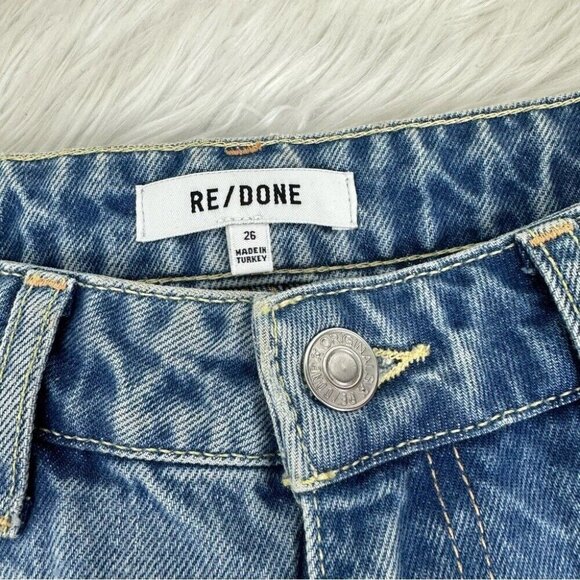 Re/Done‎ Women's NWT Opal Indigo 70s Low-Rise Skinny Boot Jeans W26-28/L31 - Picture 6 of 15